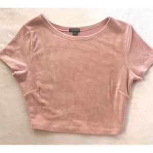 Wild Fable Velvet Pink Top Size Small